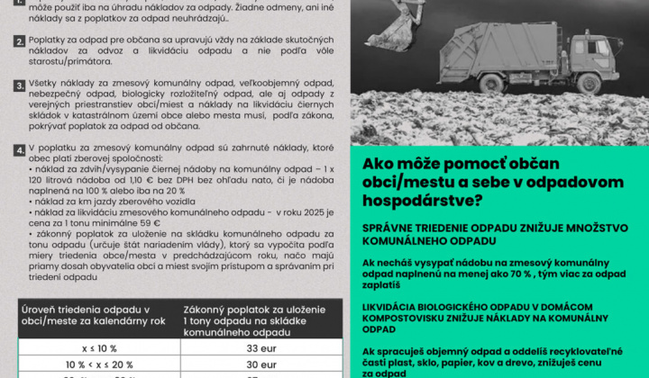 1. fotografia fotogalérie Aktuality / Ako je to s poplatkom za odpad? + VZN o miestnych daniach - foto