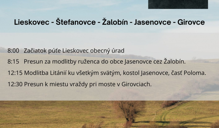 Fotka - Púť po poslednej ceste kňaza Jána Nemca – Pozvánka